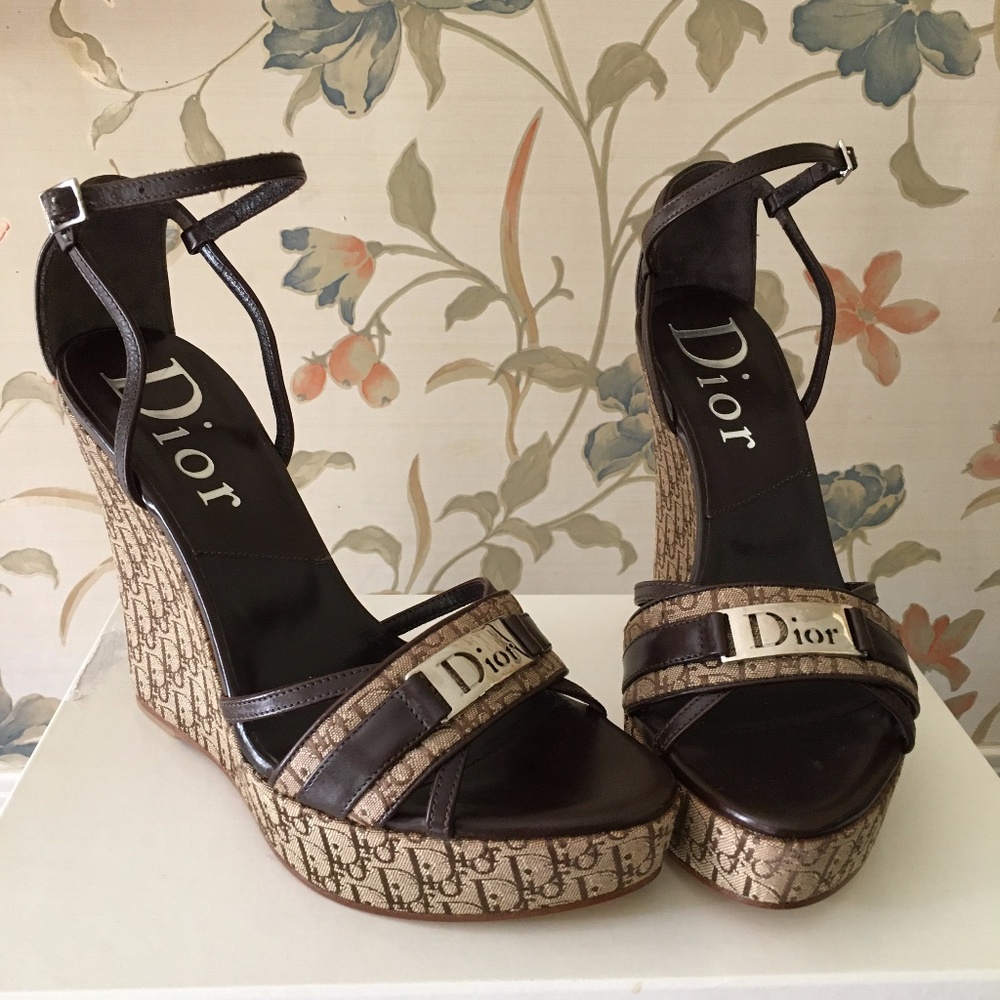 Dior Diorissimo Wedges Sz 6 (36)